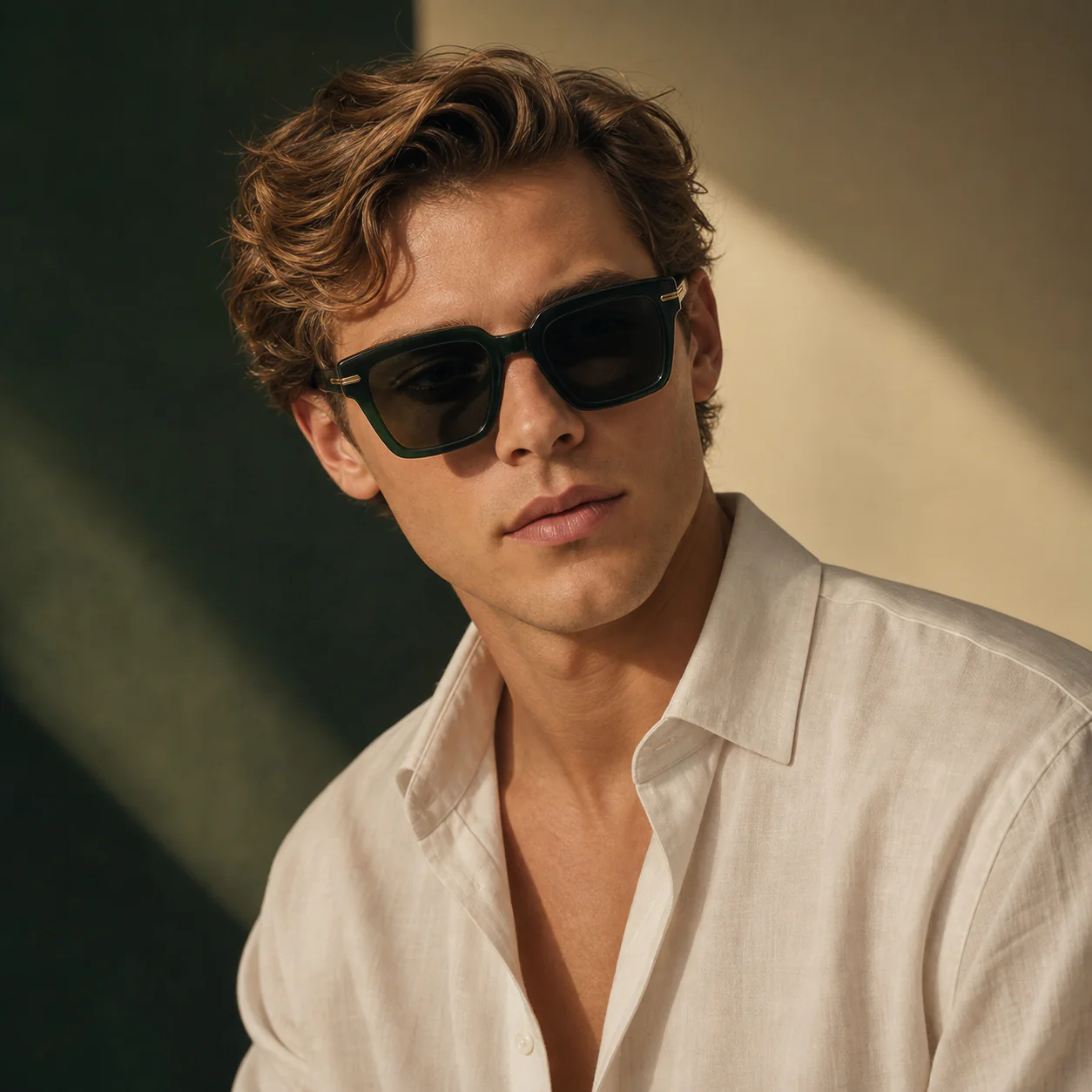 Aurum Square Sunglasses model view
