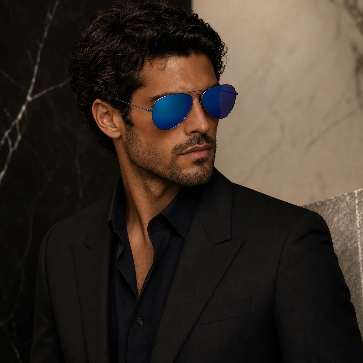 Bastion Pilot Sunglasses model view