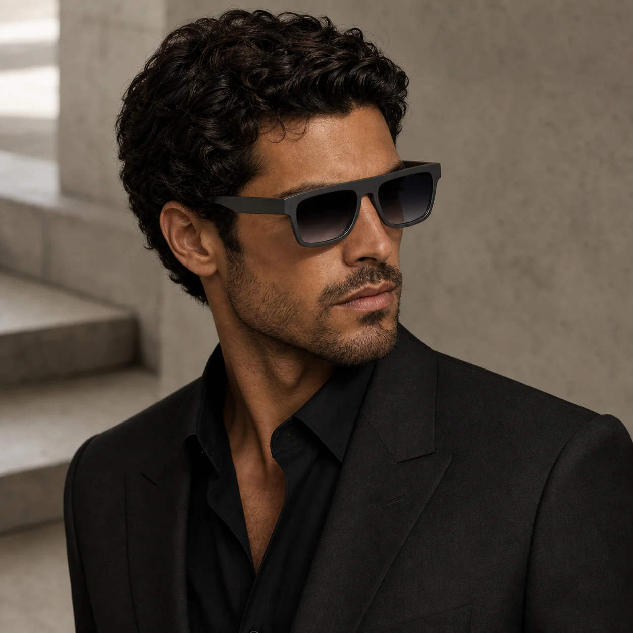 Contour Square Sunglasses model view
