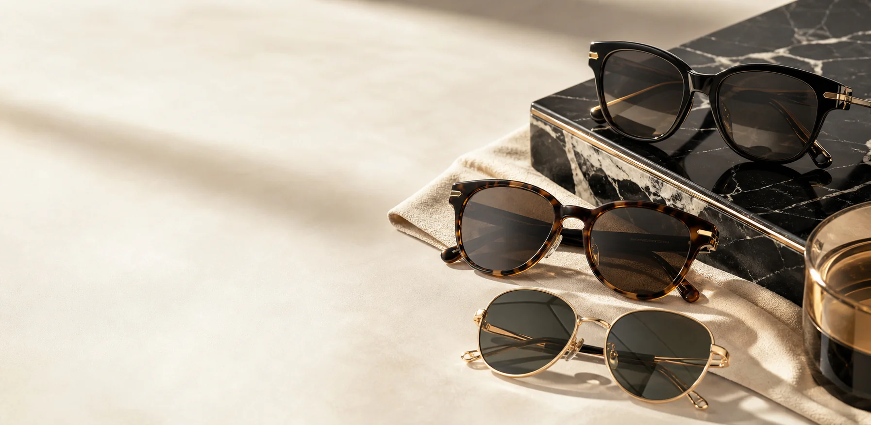 Elite Shades Shop sunglasses arranged for polished everyday styling
