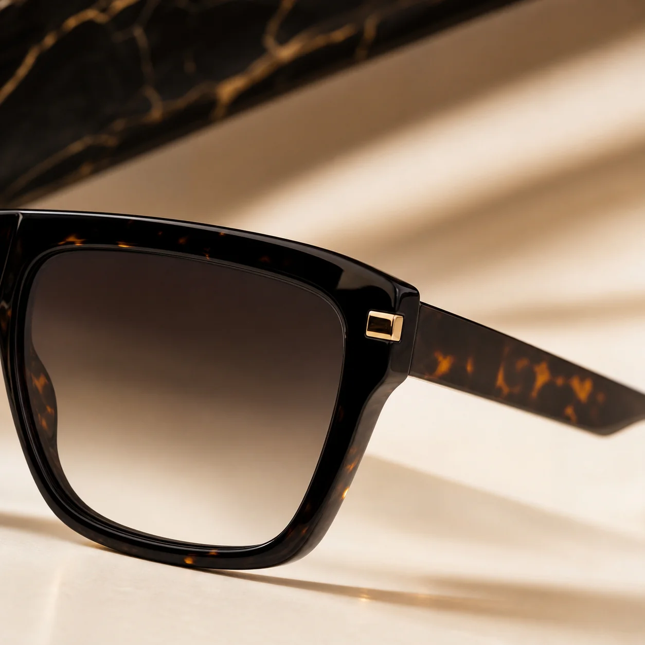 Luxe Tortoise Sunglasses first detail view