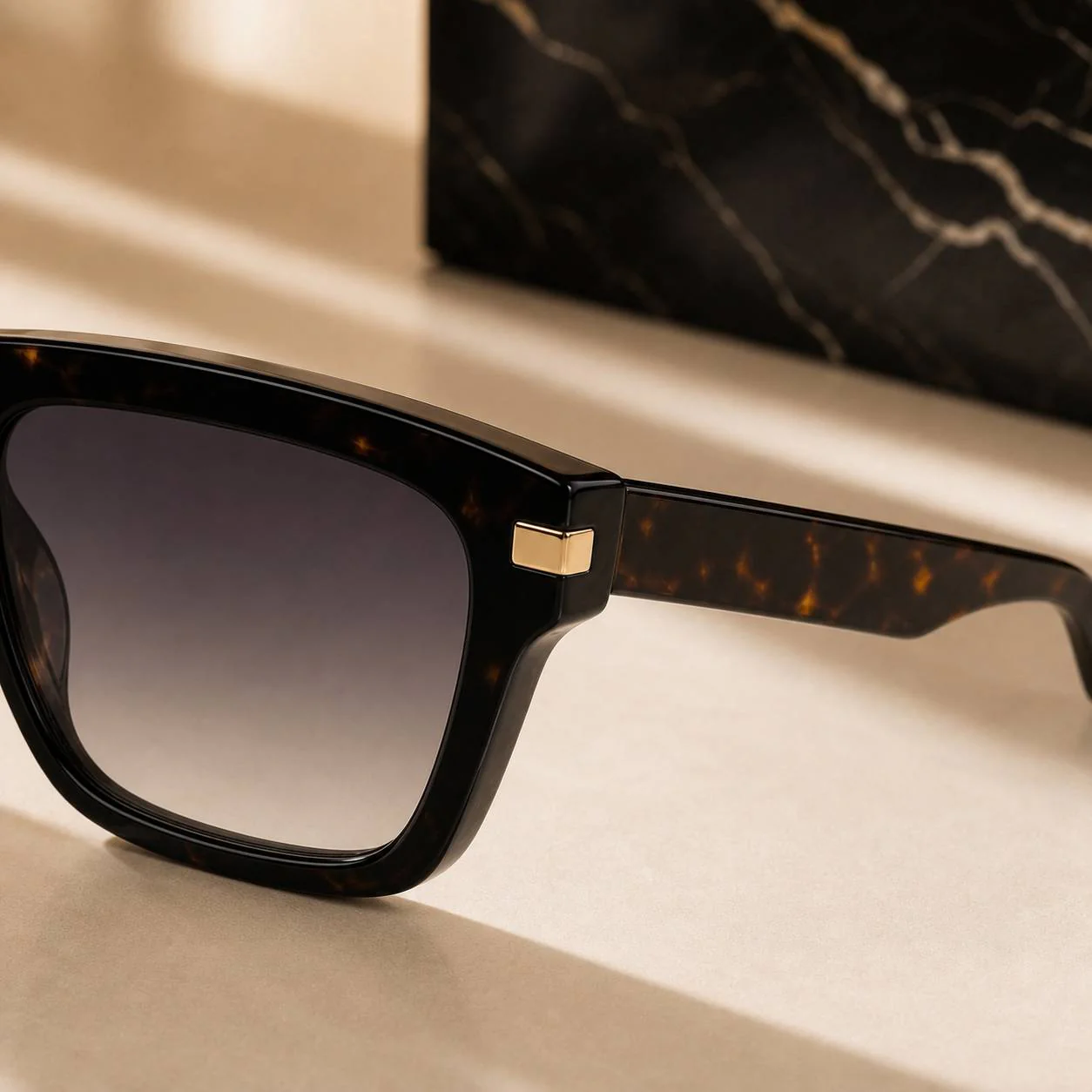 Luxe Tortoise Sunglasses second detail view