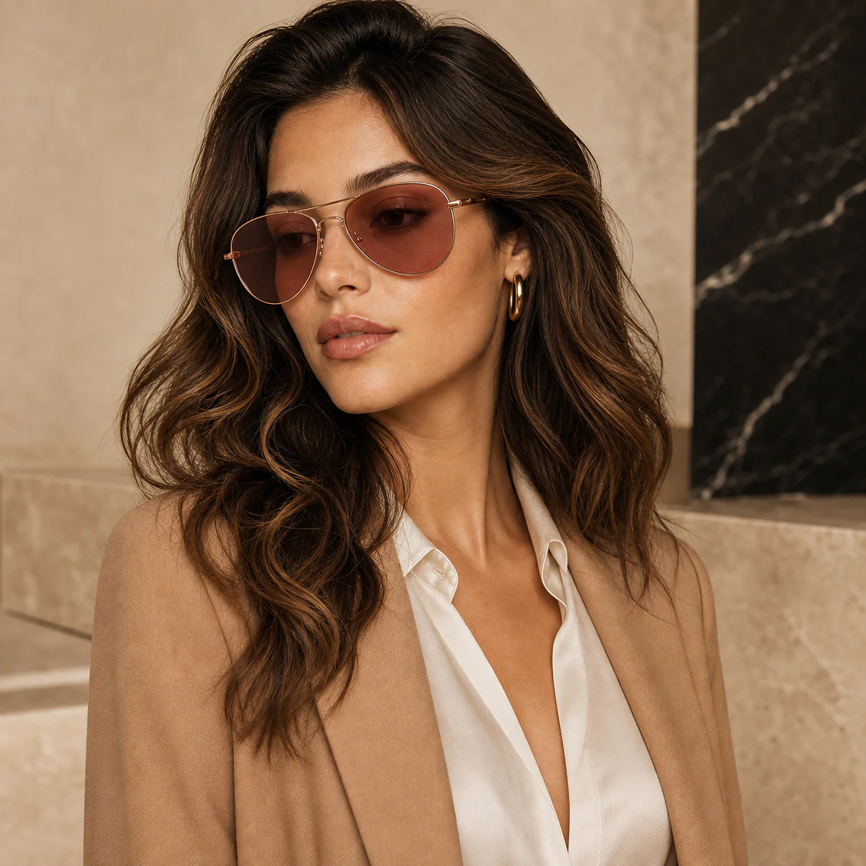 Mariner Pilot Sunglasses model view