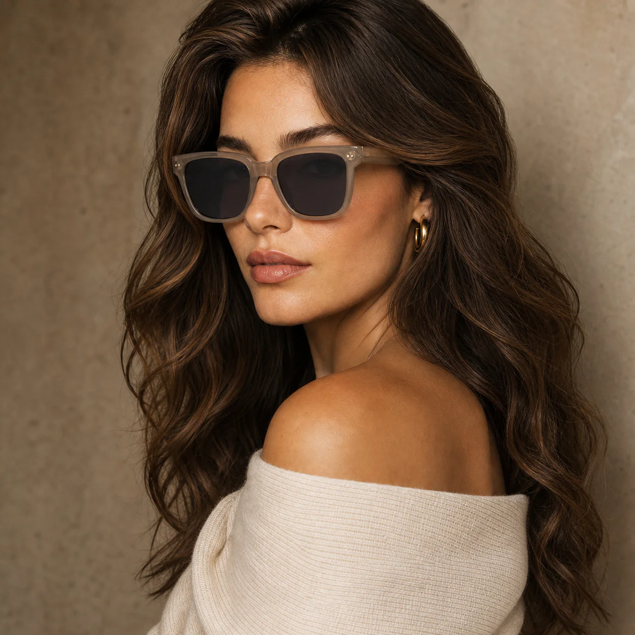 Milan Square Sunglasses model view