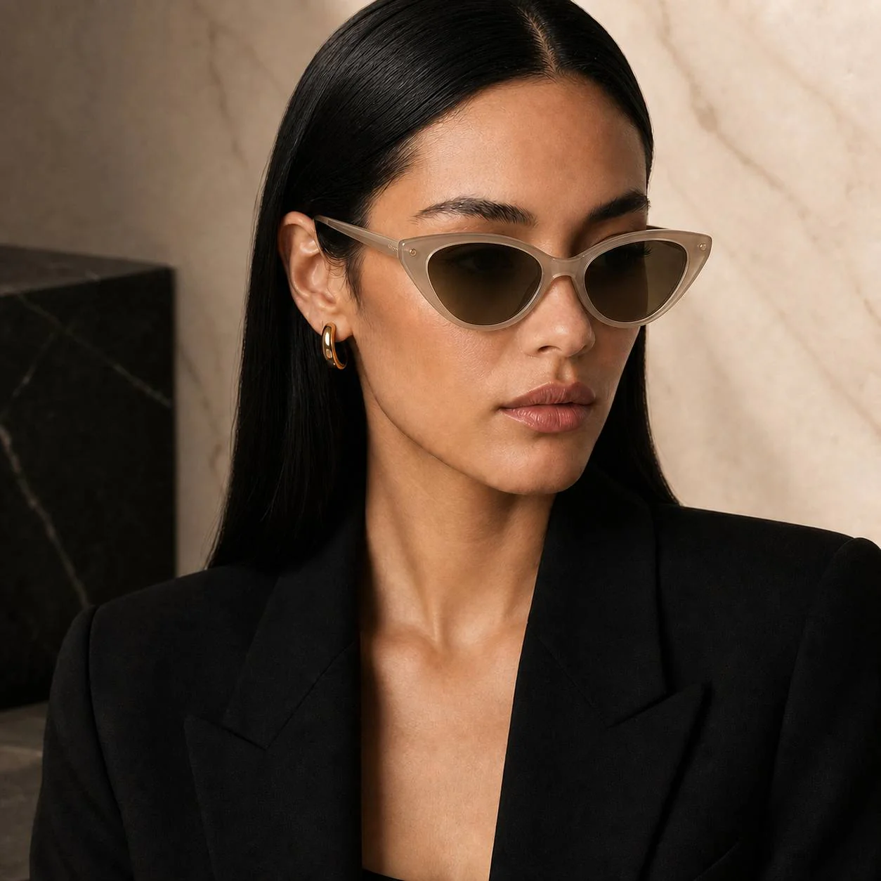 Muse Cat Eye Sunglasses model view