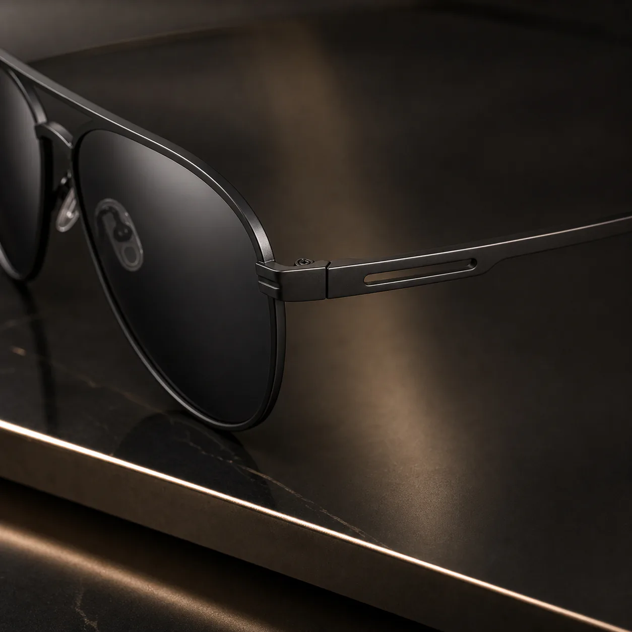 Nocturne Aviator Sunglasses second detail view