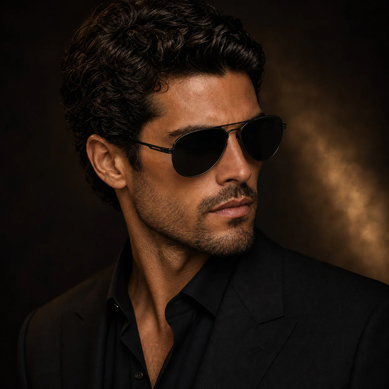 Nocturne Aviator Sunglasses model view
