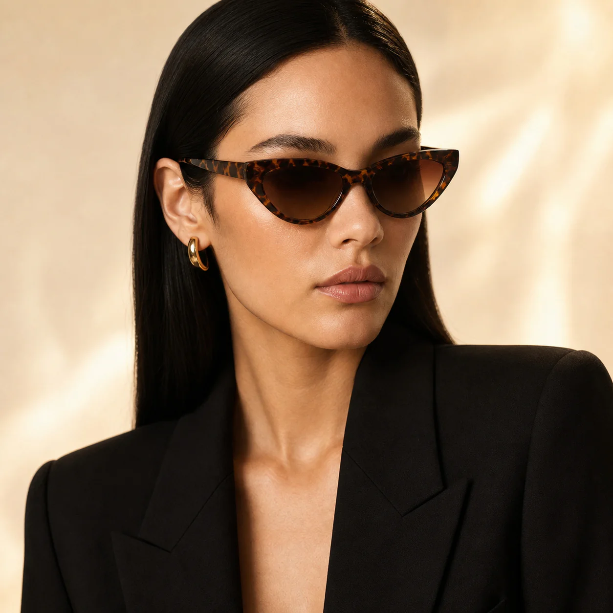 Riviera Cat Eye Sunglasses model view