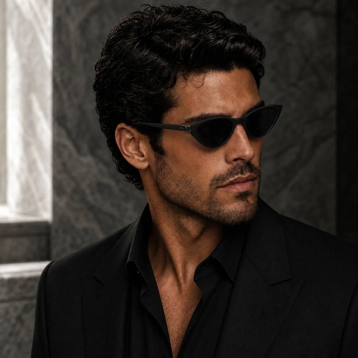 Seraphine Cat Eye Sunglasses model view