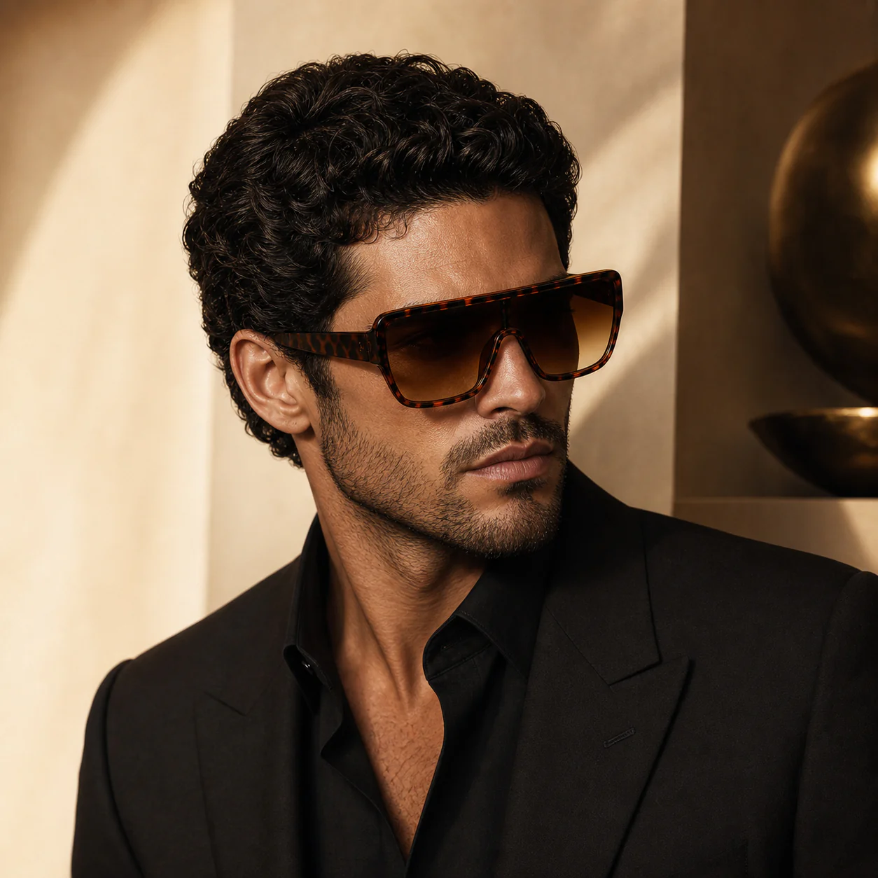 Solar Tortoise Sunglasses model view